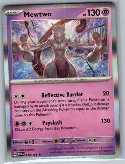 Mewtwo 150/165 Holo SV: Scarlet & Violet 151 - Pokemon Card - NM - Image 1