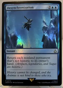 Magic MTG Desynchronization *Foil* Rare Assassin's Creed ACR-0016 English NM - Image 1