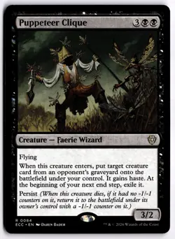 Puppeteer Clique NM ECC Commander: Lorwyn Eclipsed MTG - Image 1