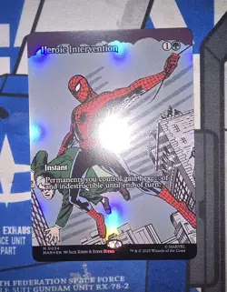 MTG - MAR - Heroic Intervention (Borderless) #34 - Near Mint Foil - Image 1