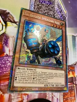 BPRO-EN025 Tri-Brigade Springans Kitt Starlight Rare 1st Edition YuGiOh - Image 3