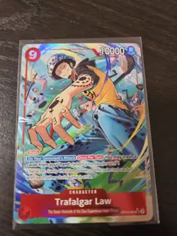 2025 One Piece Trafalgar Law (Alt Art) OP14-009 SR The Azure Sea’s Seven NM - Image 1