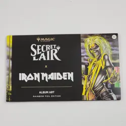 New MTG Secret Lair X IRON MAIDEN Album Art Rainbow Foil Edition 2025 Magic Card - Image 1