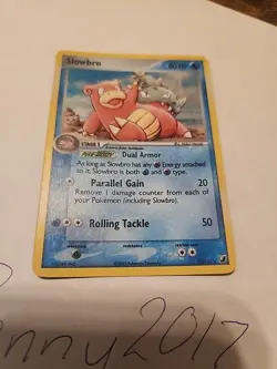 Slowbro 13/115 Unseen Forces Vintage Pokemon TCG Card - HUGE SWIRL NM - Image 2