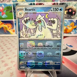 Beartic MASTER BALL Holo BLK EN 026/086 Black Bolt Pokemon Pack Fresh English - Image 1