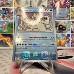 Beartic MASTER BALL Holo BLK EN 026/086 Black Bolt Pokemon Pack Fresh English - Image 2