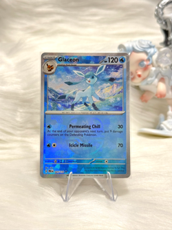 Glaceon - 025/131 [Master Ball] Holo - Prismatic Evolutions - Pokemon TCG - NM - Image 1