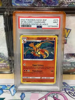 Pokemon TCG - Special Delivery Charizard SWSH075 Sword & Shield Promo Holo PSA 9 - Image 1