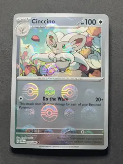 Cinccino 076/086 Poke Ball Pattern Black Bolt Pokemon TCG - Image 1