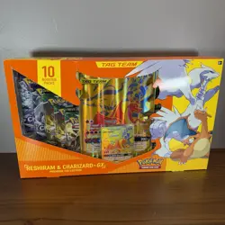 Pokemon Reshiram & Charizard GX Tag Team Premium Collection Box New Sealed - Image 1