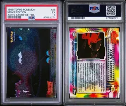 1999 TOPPS POKEMON THE MOVIE EDT ASH'S SACRIFICE-FOILMOVIE EDITION #36 - PSA 5 - Image 3
