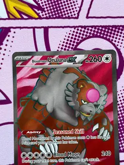 Pokemon TCG -Bloodmoon Ursaluna ex 202/167 - Twilight Masquerade - Full Art - NM - Image 5