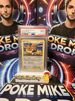 2013 Pokemon Black and White Eevee Holo Promo Legendary Treasures BW97 PSA 8 - Image 1