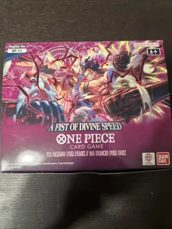 One Piece OP-11 A Fist Of Divine Speed Booster Box UNSEALED ENGLISH - Image 1