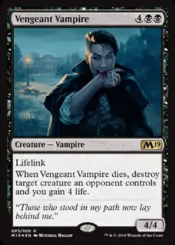 Vengeant Vampire - Gift Pack 2018 LP, English MTG Core Set 2019 - Image 1