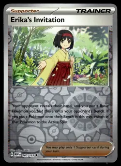 ERIKA'S INVITATION [FOIL] - 160/165 - POKEMON 151 MEW-EN REVERSE ENGLISH - NM - Image 1