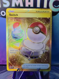 Switch 206/165 - Pokemon TCG Scarlet & Violet 151 - NM Hyper Rare GOLD - Image 1