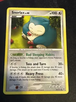 Pokemon Snorlax 81/111 Rising Rivals Regular LP Condition - Image 1