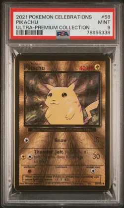 2021 POKEMON CELEBRATIONS - ULTRA-PREMIUM COLLECTION - PIKACHU - #58 - PSA 9 - Image 1