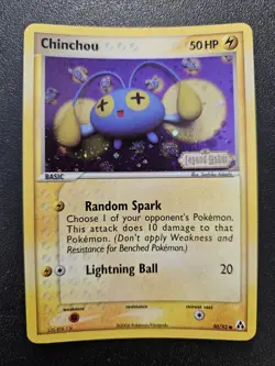 Pokemon EX Legend Maker Chinchou Stamped Reverse Holo 50/92 NEAR MINT - Image 1