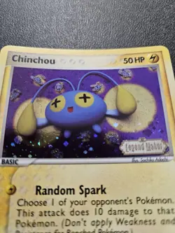 Pokemon EX Legend Maker Chinchou Stamped Reverse Holo 50/92 NEAR MINT - Image 2