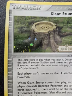 Pokemon EX Legend Maker Giant Stump Stamped Reverse Holo SWIRL 75/92 NEAR MINT - Image 2