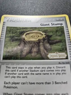 Pokemon EX Legend Maker Giant Stump Stamped Reverse Holo SWIRL 75/92 NEAR MINT - Image 3