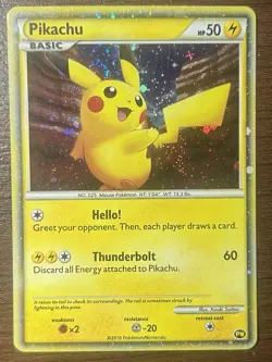 Pokemon Pikachu TCG World PW Collection 2010 English, LP Condition USA - Image 1