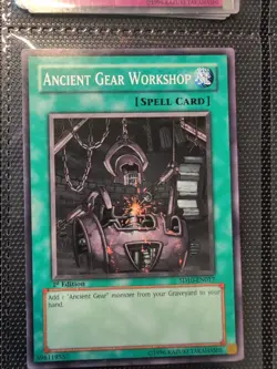 Ancient Gear Workshop (SD10-EN017, Common 1st Edition, Lightly Played) - Image 1