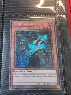 ☆ Night Assailant RA03-EN139 Platinum Secret Rare 1st YuGiOh ☆ - Image 1