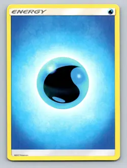 Water Energy (2017 Unnumbered) Common SM Base Set tcg Pokemon Card NM - Image 1