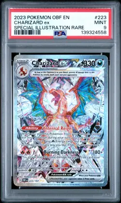 PSA 9 Charizard ex 223 - Obsidian Flames Special Illustration Rare Pokemon Card - Image 1
