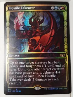 Hostile Takeover - Showcase Foil Streets of New Capenna- Magic the Gathering MTG - Image 1