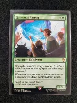 MTG Generous Patron 0305 Final Fantasy Commander NM - Image 1