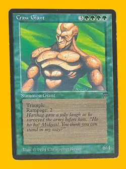MTG CRAW GIANT Legends (OldManMTG 004-413) - Image 1