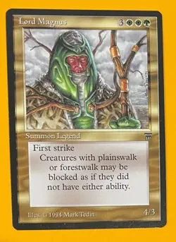 MTG LORD MAGNUS Legends (OldManMTG 004-474) - Image 1