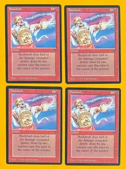 MTG BACKDRAFT (x4) Legends (OldManMTG 009-528) - Image 1