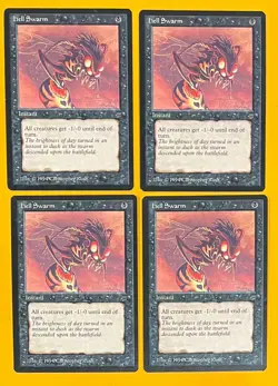 MTG HELL SWARM (x4) Legends (OldManMTG 009-544) - Image 1