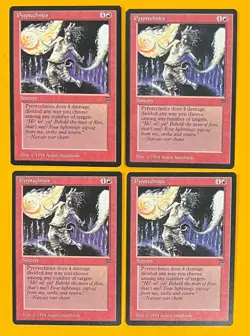 MTG PYROTECHNICS (x4) Legends (OldManMTG 009-559) - Image 1
