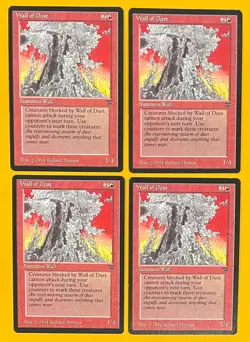 MTG WALL OF DUST (x4) Legends (OldManMTG 009-572) - Image 1