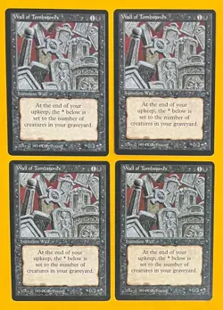 MTG WALL OF TOMBSTONES (x4) Legends (OldManMTG 009-578) - Image 1