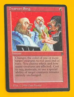 MTG DWARVEN SONG Legends (OldManMTG 004-421) - Image 1