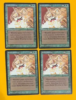 MTG RABID WOMBAT (x4) Legends (OldManMTG 004-500) - Image 1