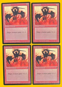 MTG IMMOLATION (x4) Legends (OldManMTG 009-548) - Image 1