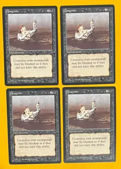 MTG QUAGMIRE (x4) Legends (OldManMTG 009-560) - Image 1