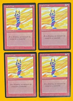 MTG WALL OF HEAT (x4) Legends (OldManMTG 009-574) - Image 1