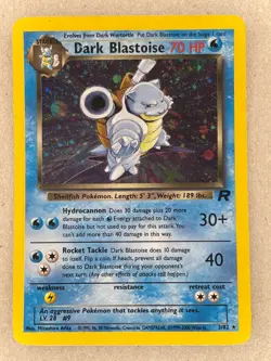Pokemon - Dark Blastoise - Holographic Rare - Team Rocket Set - 3/82 - Image 1