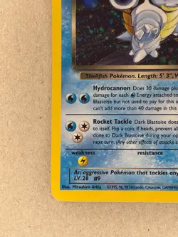 Pokemon - Dark Blastoise - Holographic Rare - Team Rocket Set - 3/82 - Image 3
