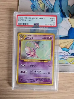 ESPEON HOLO PSA 9 NEO 2 DISCOVERY 2000 1/75 196 POKEMON JAPANESE MINT - Image 1