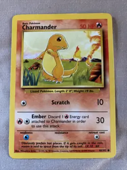 CHARMANDER 46/102 POKEMON CARD, NEAR MINT CONDITION, PLEASE SEE PICS! - Image 1
